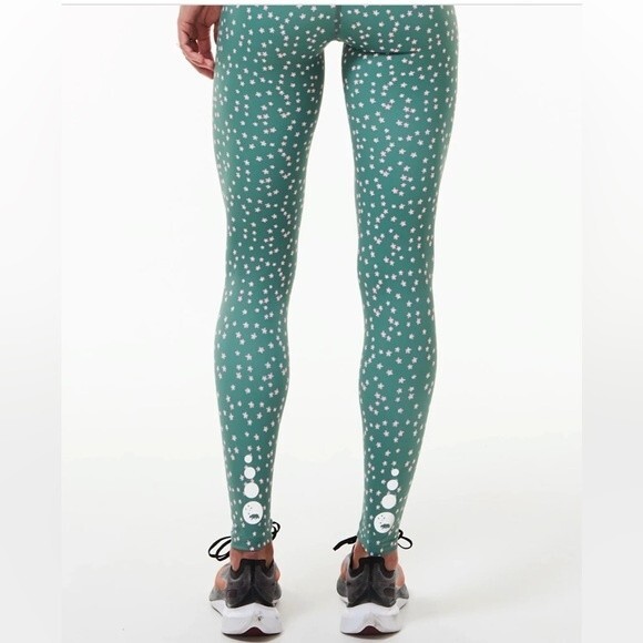 MALO REPUBLIC Hi Rise Luxe Leggings in Sage Bloom M - Picture 3 of 10